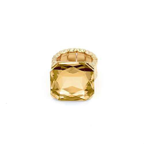GOLD TOPAZ STRETCH RING ( 2007 GDLCT )