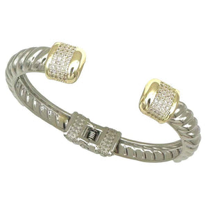 TWO TONE BANGLE ( 9706 B )