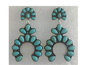 SQUASH BLOSSOM EARRINGS ( 0425 SBTQ )