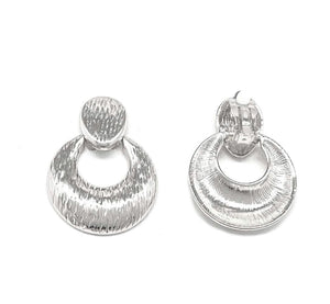 TWIST DROP CLIP ON EARRINGS ( 8316 RH )