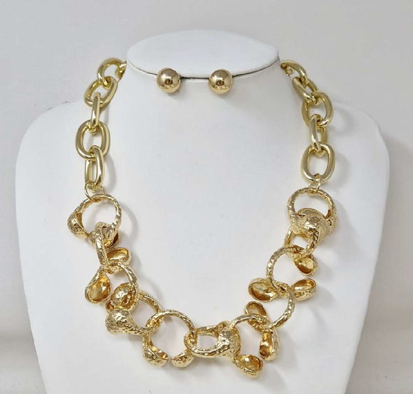 GOLD NECKLACE SET ( 11258 G )