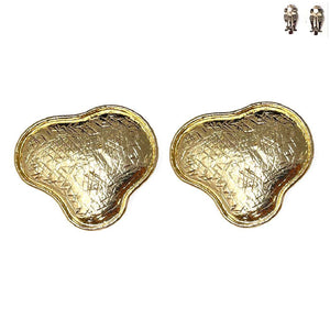 GOLD CLIP ON EARRINGS ( 20204 G )