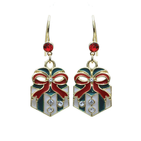 CHRISTMAS PRESENT EARRINGS ( 21969 )