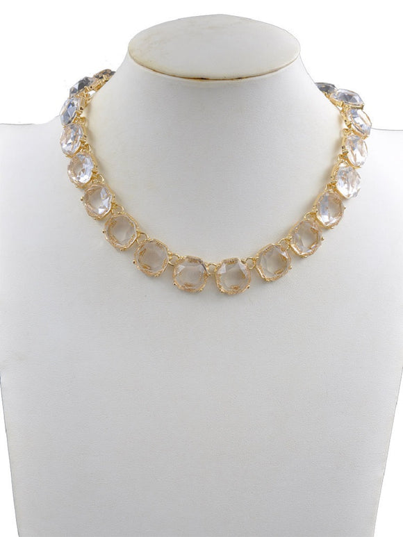 Gold Clear Necklace ( 232101 GOLD )
