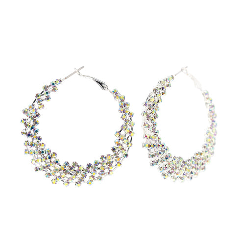 AB HOOP EARRINGS ( 25062 ABS )