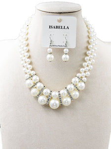 PEARL NECKLACE SET ( 251201 PNK )