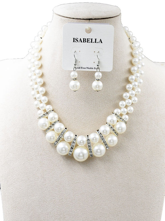PEARL NECKLACE SET ( 251201 PNK )