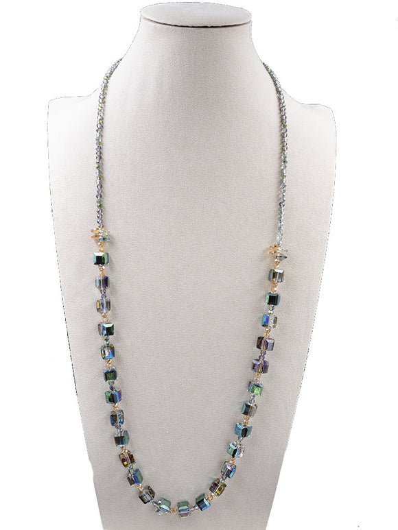 MULTICOLOR STONE NECKLACE ( 253603 MTNK )