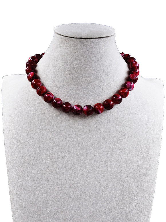 RED STONE NECKLACE ( 254024 RNK )