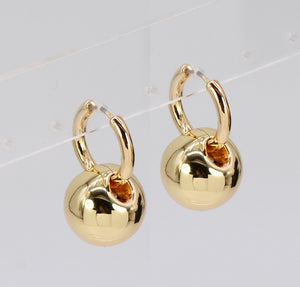 GOLD HOOP EARRINGS ( 3572 GOL )