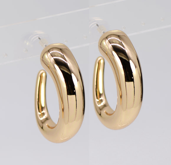 HORN SHAPE EARRINGS ( 3809 GOL )