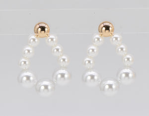 PEARL BEAD EARRINGS ( 4921 GLCRM )