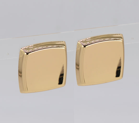 GOLD SQUARE EARRINGS ( 5165 GOL )