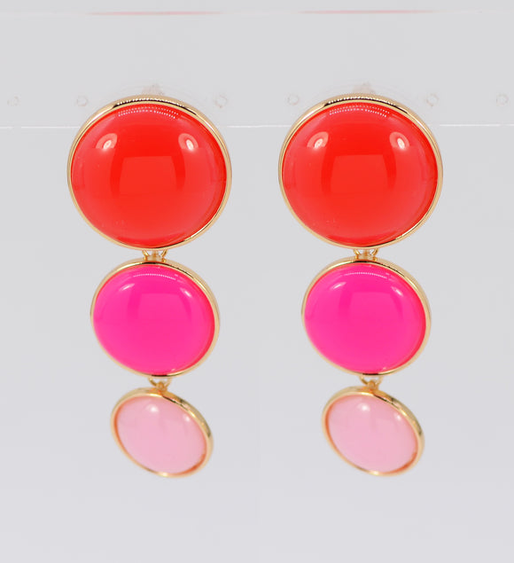 FUCHSIA EARRINGS ( 5343 GLRDFU )