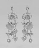 DANGLING SILVER SEA CHARMS ( 6204 SLCRM )