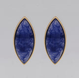 GOLD OVAL SHAPE EARRINGS ( 6219 GLNVY )