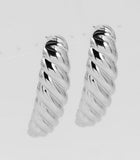 SILVER EARRINGS METAL ( 6912 SIL )