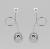 SILVER EARRINGS ( 6950 SLSIL )