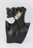 GOLD ROUND EARRINGS ( 6956 GOL )