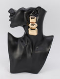 SILVER METAL EARRINGS ( 7028 SIL )