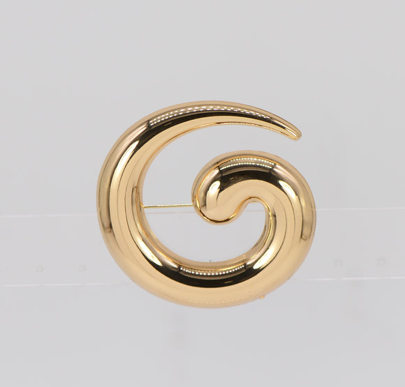 Gold Swirl Brooch ( 1022 GOL )