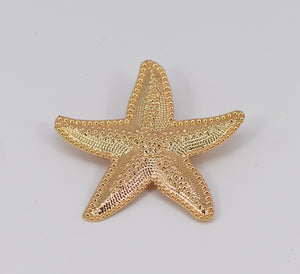 Gold Starfish Brooch ( 1025 GOL )