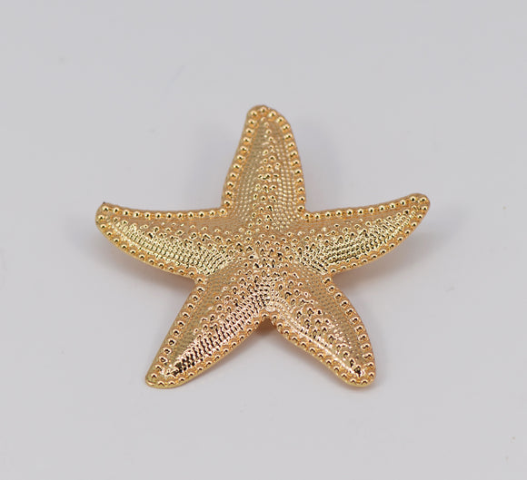 Gold Starfish Brooch ( 1025 GOL )