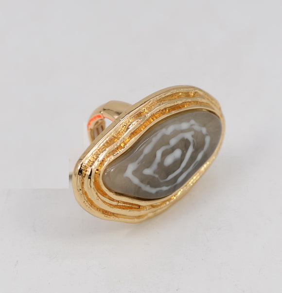 GOLD GREY RESIN RING ( 1017 GLGRY )