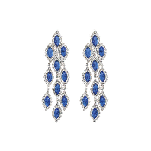 DANGLING EARRINGS BLUE STONES ( 28149 SAS )