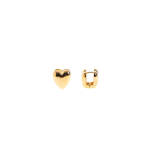 GOLD HEART EARRINGS ( 28409 VG )