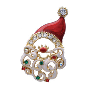 SANTA HEAD BROOCH ( 30457 )