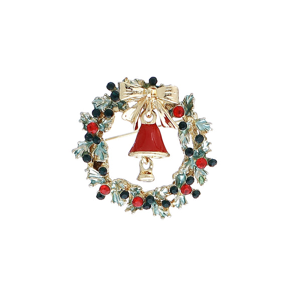 CHRISTMAS WREATH BROOCH ( 30537 )