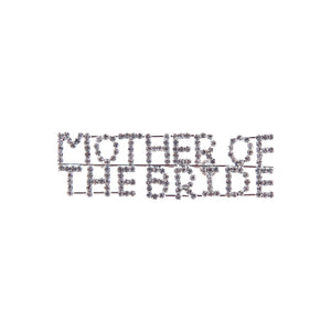 MOTHER OF THE BRIDE BROOCH CLEAR STONES ( 31350 CRS )