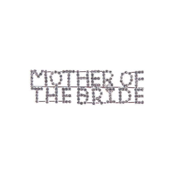 MOTHER OF THE BRIDE BROOCH CLEAR STONES ( 31350 CRS )