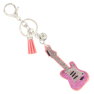 PINK GUITAR KEYCHAIN ( 31778 LROR )