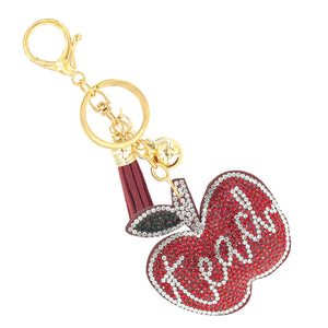 TEACHER APPLE KEY CHAIN ( 31831 LSIG )