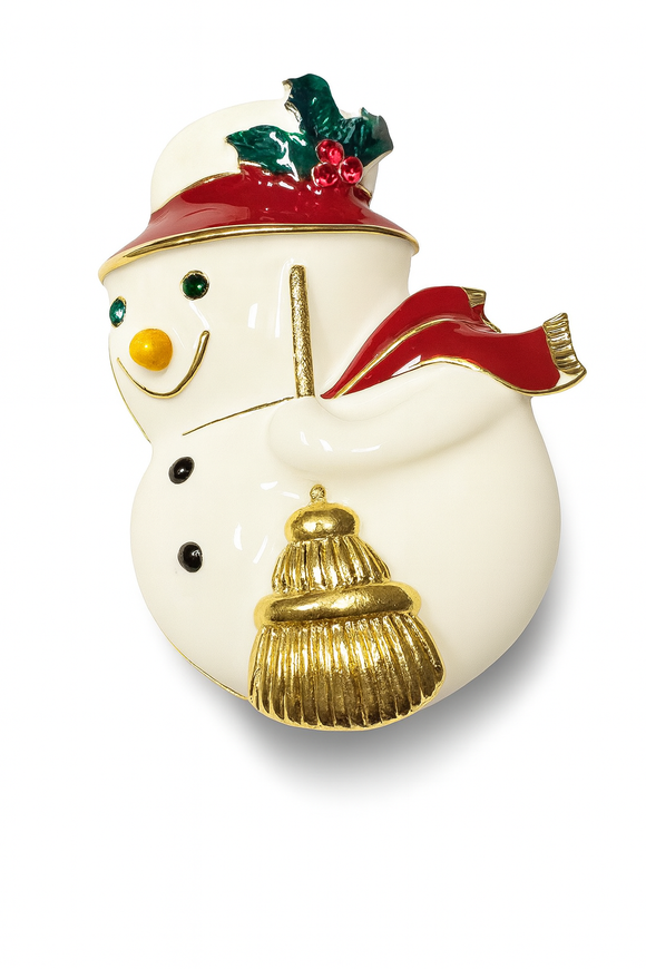 SNOWMAN BROOCH ( 351 )