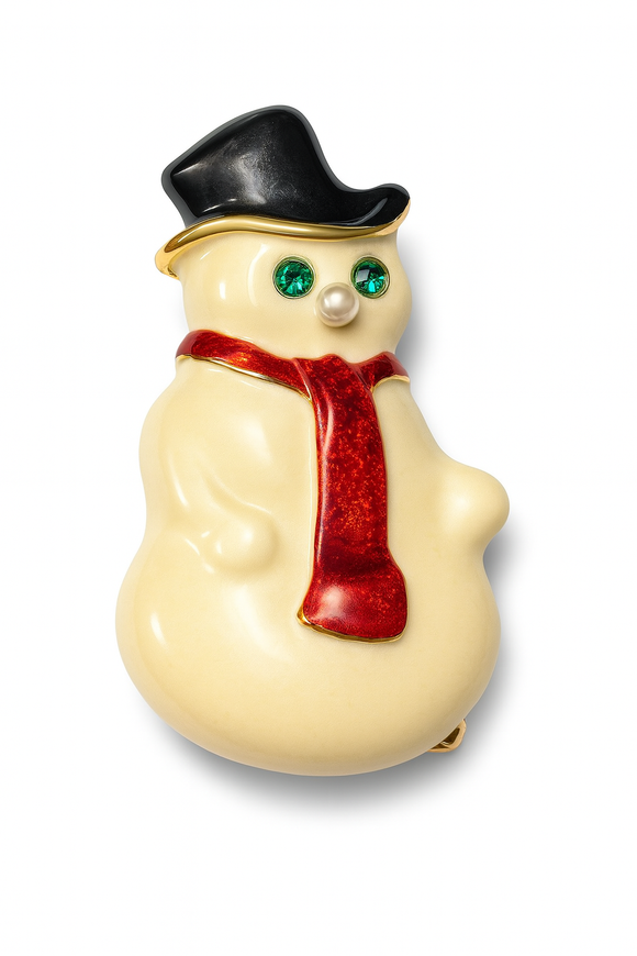 SNOWMAN BROOCH ( 352 )