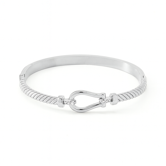 SILVER STAINLESS STEEL BRACELET ( 80033 RD )