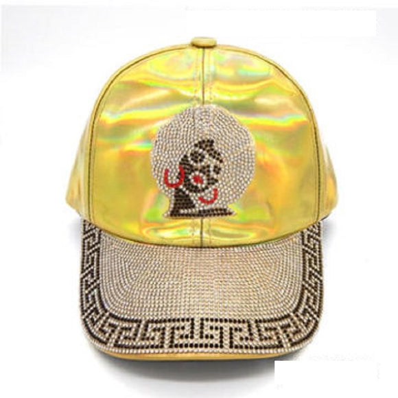 Gold Hat Clear Stones ( 8243 AFROGD )