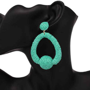 Mint Thread Earrings ( 2452 MT )