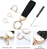 GOLD PINK LEATHER KEYCHAIN ( 98 PK )