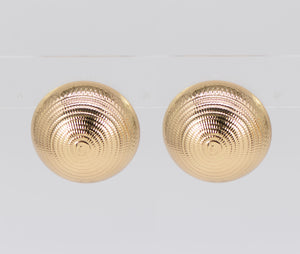 GOLD DOME EARRINGS ( 4611 GD )