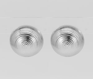 SILVER DOME EARRINGS ( 4611 RH )