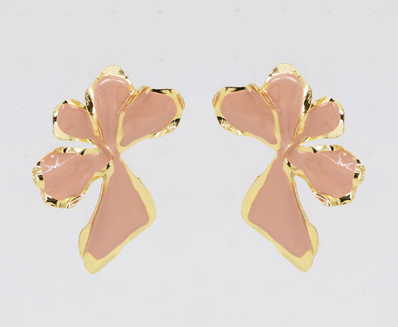 PINK FLOWER EARRINGS ( 5204 GLPNK )