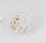 GOLD RING CLEAR BEADS ( 1146 GLCLR )