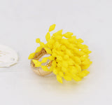 GOLD RING YELLOW BEADS ( 1146 GLYEL )
