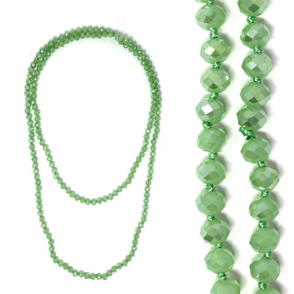 Light Green Crystal Necklace ( 1280 CPD )