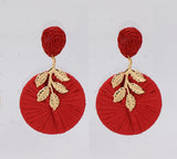 RAFFI POST FLORAL EARRINGS ( 2608 GLRED )