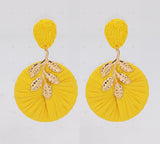 RAFFI POST FLORAL EARRINGS ( 2608 GLYEL )